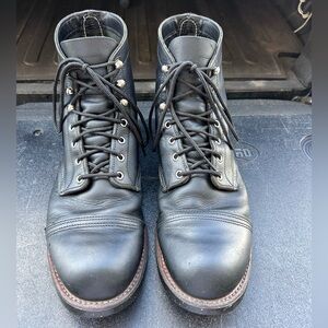 Red Wing Iron Rangers 8114 13D Black Harness leather with cork soles